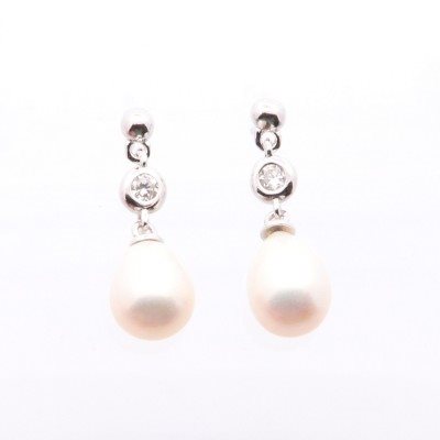 Orecchini Domar Gioielli Donna Orecchini perle argento 925 in Argento Cubic Zirconia EPB121954 - EPB121954